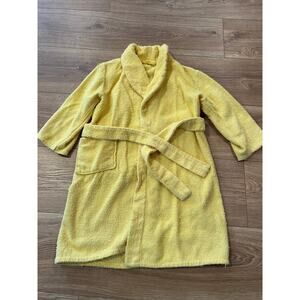 Vintage Child's Terry Cloth Robe Bright Yellow